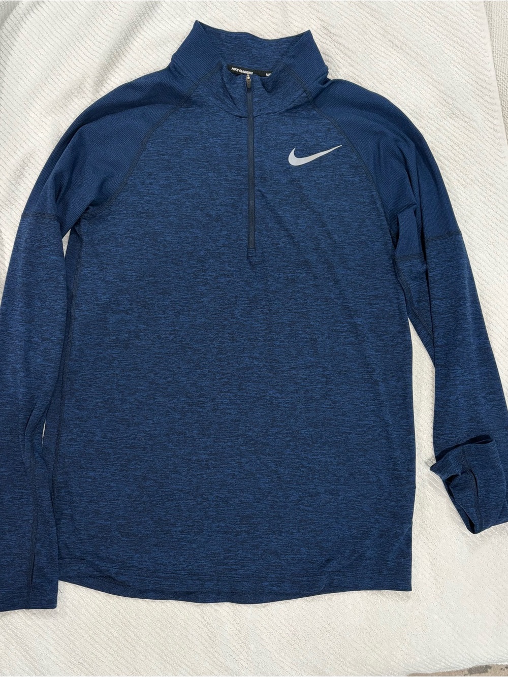 Nike Navy Blue Quarter-Zip Athletic Pullover